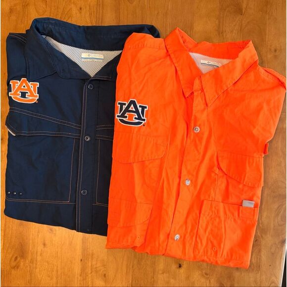 Columbia Other - Auburn Tigers Columbia‎ PFG Fishing Shirt Lot Of 2 size XXL